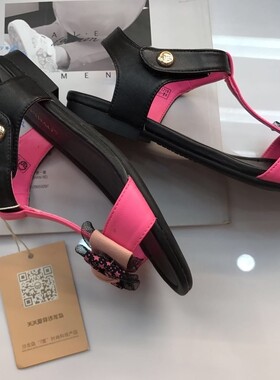 沙龙岛 夏季时尚中大童女童百搭露趾韩版凉鞋5b21219