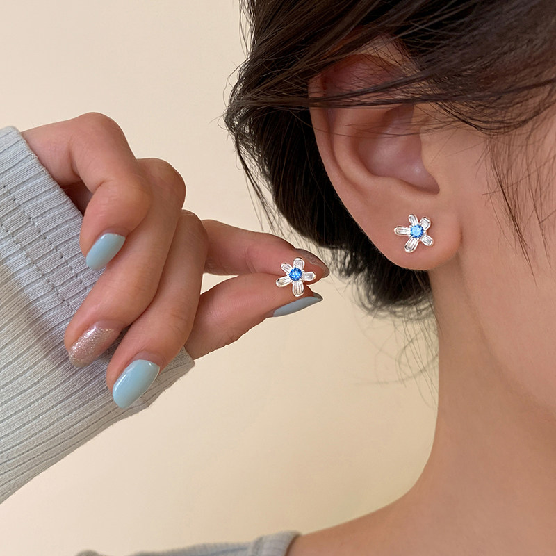 【巷南】999纯银花朵耳钉女小众2025新款爆款耳环轻奢高级感耳饰,饰品/流行首饰/时尚饰品新,耳钉,淘宝优惠券,粉丝福利购,淘宝优惠卷