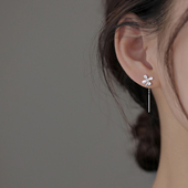 925纯银四叶草耳线轻奢耳饰女2026新爆款 巷南 耳环小众高级感