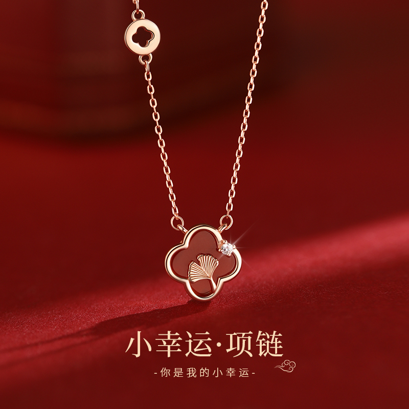 【巷南】99纯银四叶草项链2025蛇本命年新年高级感过年女款锁骨链