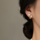 999银珍珠耳钉女小众轻奢2025新爆款 巷南 气质高级感耳环耳饰