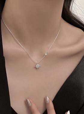 巷南925纯银星辰项链轻奢小众女