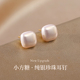 999银小方糖珍珠耳钉轻奢2025新爆款 巷南 小众耳环女高级耳饰