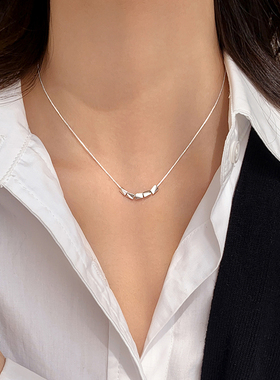 巷南999纯银转运珠项链轻奢高级