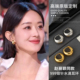 轻奢耳饰女 小众设计耳钉2026新款 巷南 999银水滴素圈耳环爆款