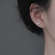 爆款 999纯银爱心耳钉2026新款 耳环小众高级感耳饰轻奢女 巷南
