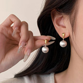 999银拉丝圆球耳钉轻奢小众2026新爆款 巷南 女耳饰高级感耳环