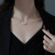 925纯银珍珠项链小众轻奢女锁骨链2026新爆款 巷南 高级感颈链