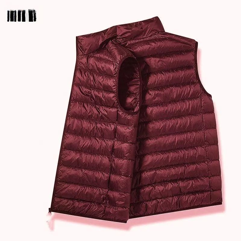 厚马甲秋冬棉服休闲坎肩背心男轻薄丝绒款外套立领夹克保暖无袖棉
