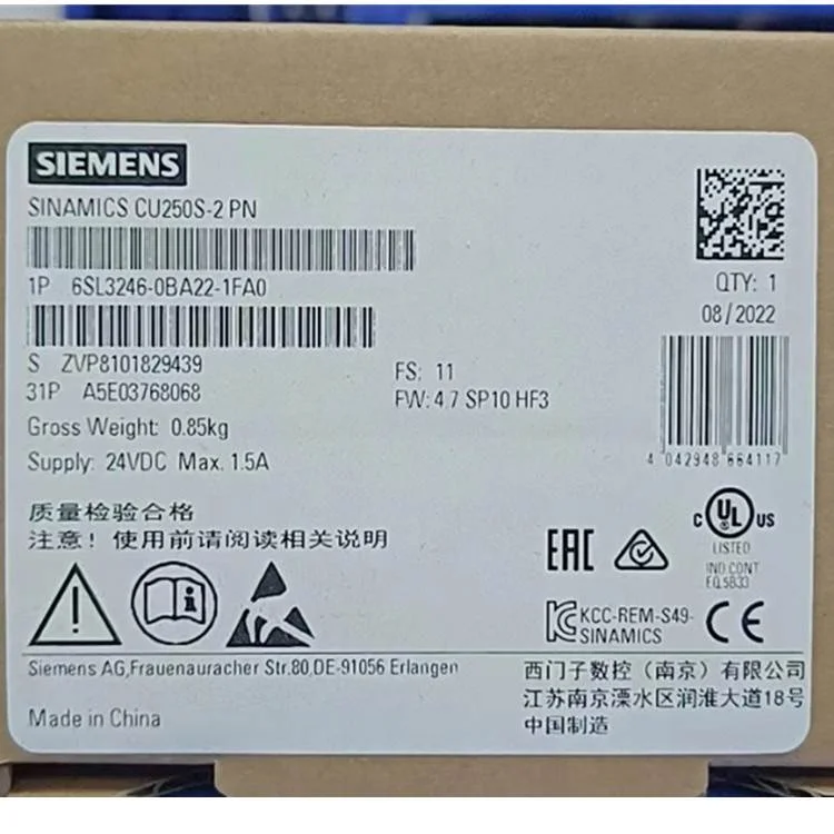 非实价议价议价6SL3246-0BA22-1FA0G120变频器 控制单元 CU250S-2