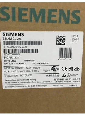 非实价议价议价6SL3210-5FB12-0UA0V90伺服驱动器2KW 200-240V原