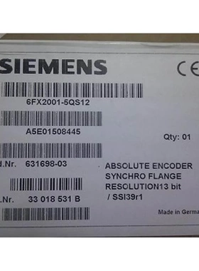 非实价议价议价6FX20015QS12值编码器单匝13位带SSI 6FX2001-5QS1