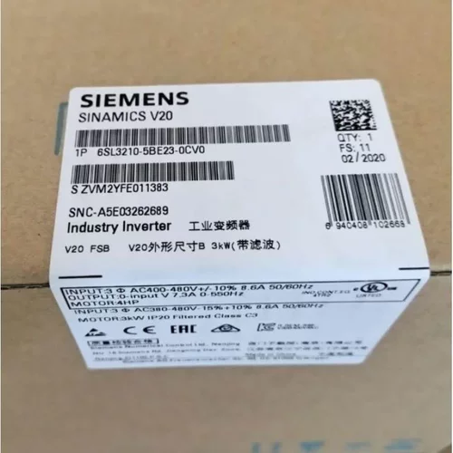 非实价议价议价6SL3210-5BE23-0CV0/OCVOV20变频器 3KW 6SL32105B