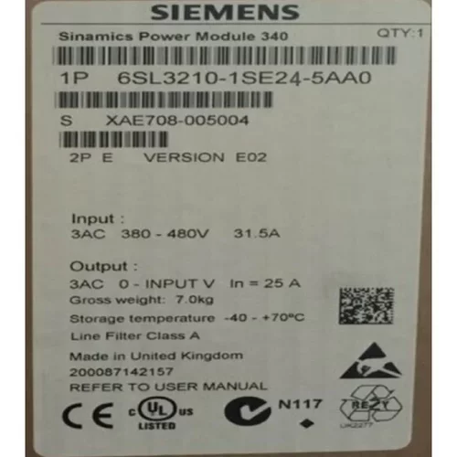 非实价议价议价6SL3210-1SE24-5AA0/5AAOS120变频器45A 22KW功率