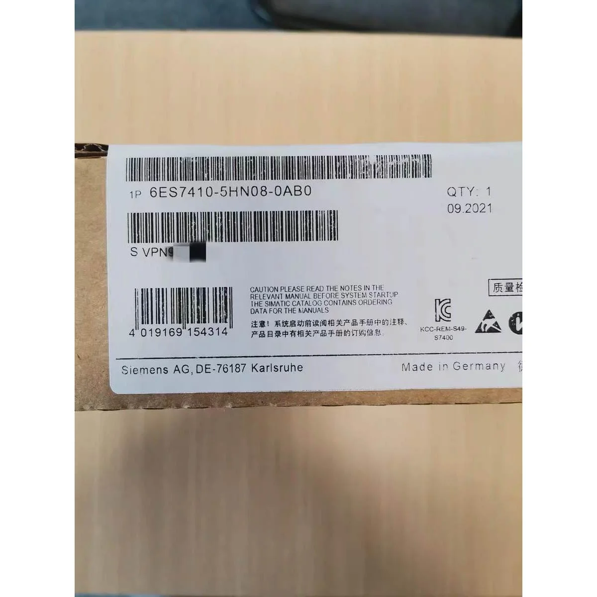 非实价议价议价6ES7410-5HN08-0AB0全新原装PCS7系统套件6ES74105