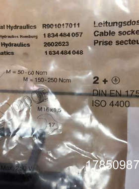 议价德国Rexroth力士乐插头R901017011货号R901017010插头1834484