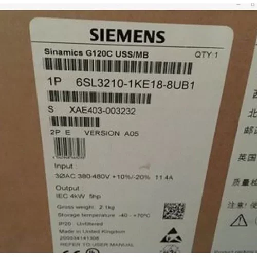 非实价议价议价SINAMICS G120C标称功率 4kW千瓦未过滤6SL3210-1K