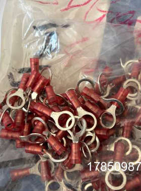 议价红色环形接线端子，型号6KCP3XXAR-25，适用于线径0议价