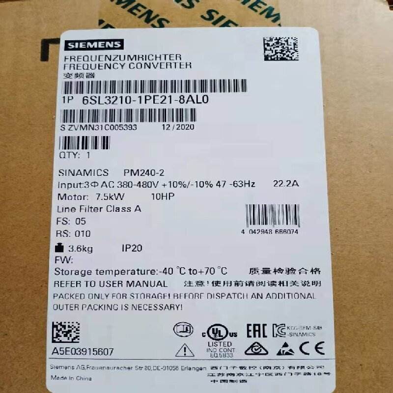 非实价议价议价6SL3210-1PE21-8AL0/8ALOG120变频器7.5kW PM240-2