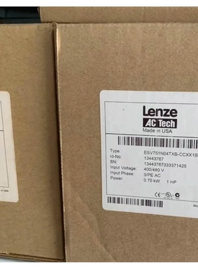 非实价议价议价ESV751N04TXB-CC 全新原装伦茨变频器，未拆封特价