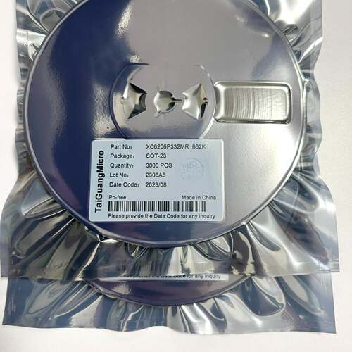 非实价议价议价全新台产XC6206P332MR SOT-23 丝印662K非实价议价