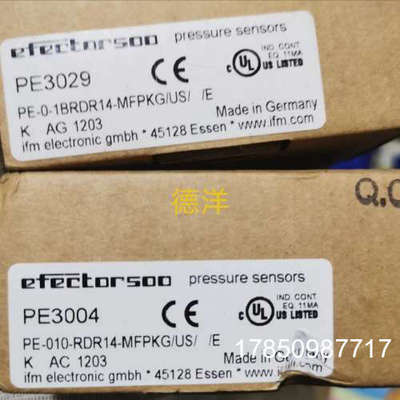 议价Ifm PN3029 易福门压力感测器PN-0-1BRBR14-MFPKG/US/ /V议价