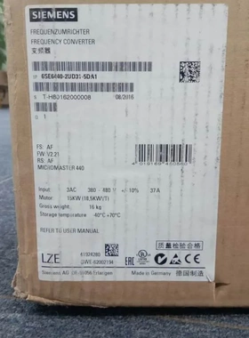非实价议价议价6SE64402UD315DA115千瓦变频器6SE6440-2UD31-5DA1