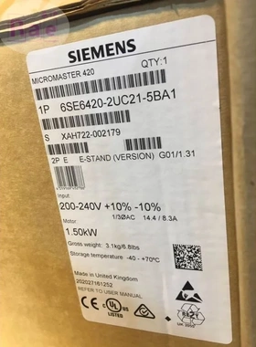 非实价议价议价6SE6420-2UC21-1BA1原装M420 1.1kW变频器6SE64202