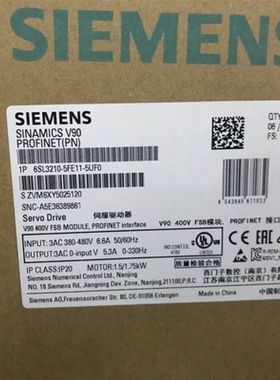 非实价议价议价6SL32105FE115UF0V90驱动器1.5千瓦6SL3210-5FE11-