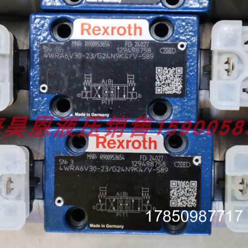 议价4WRA6V30-22/G24N9K4/V-589 R900953654 力士乐德国REXROTH比