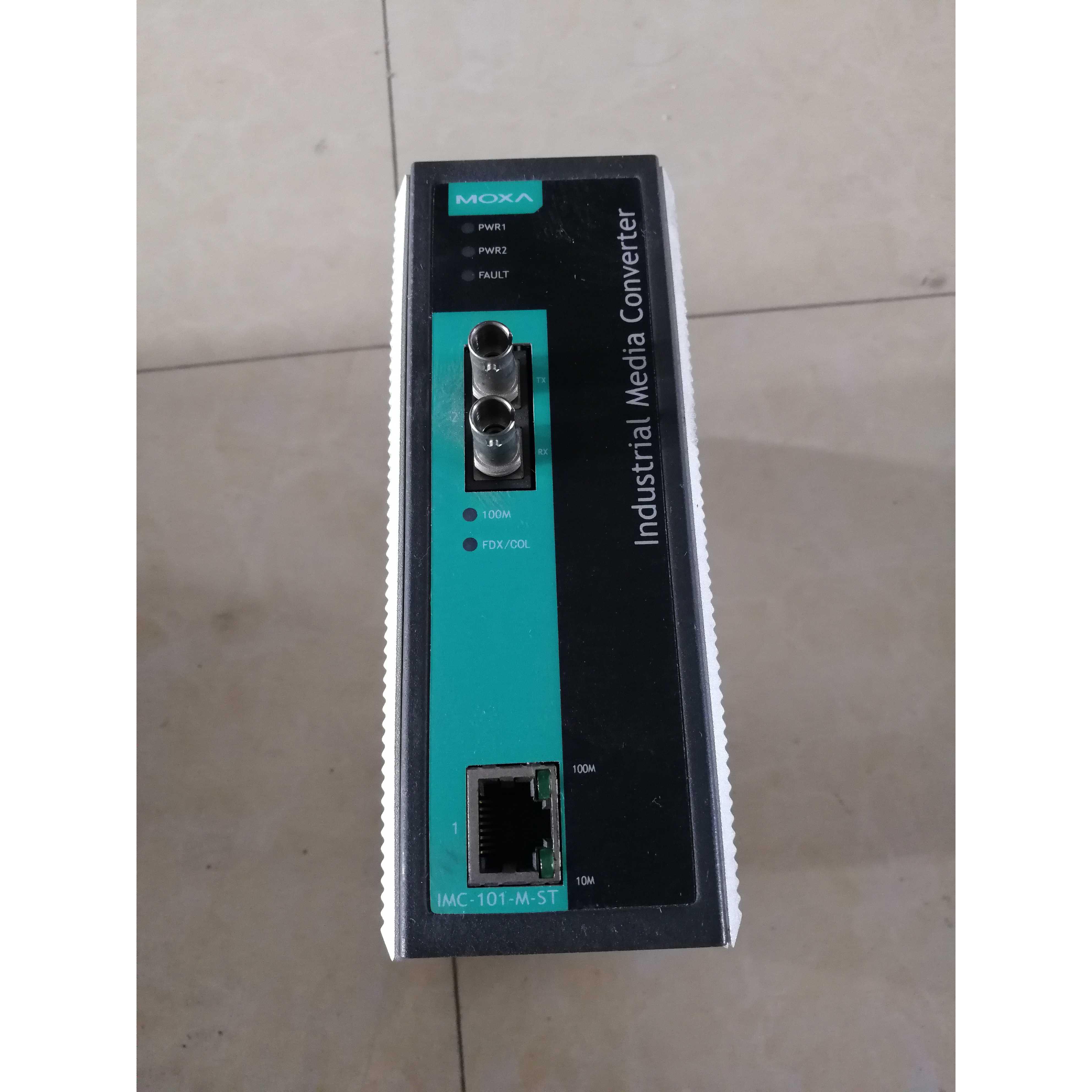 非实价议价议价二手实图 台湾MOXA IMC-101-M-ST多模光口工业型光