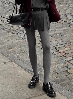秋冬高级感穿搭连裤wa！！早秋格雷miu女孩bi备了！灰色也太高级