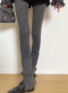 【4双装】韩系氛围感冬日穿搭miu系连裤袜叠穿~piu酿又百搭的袜套