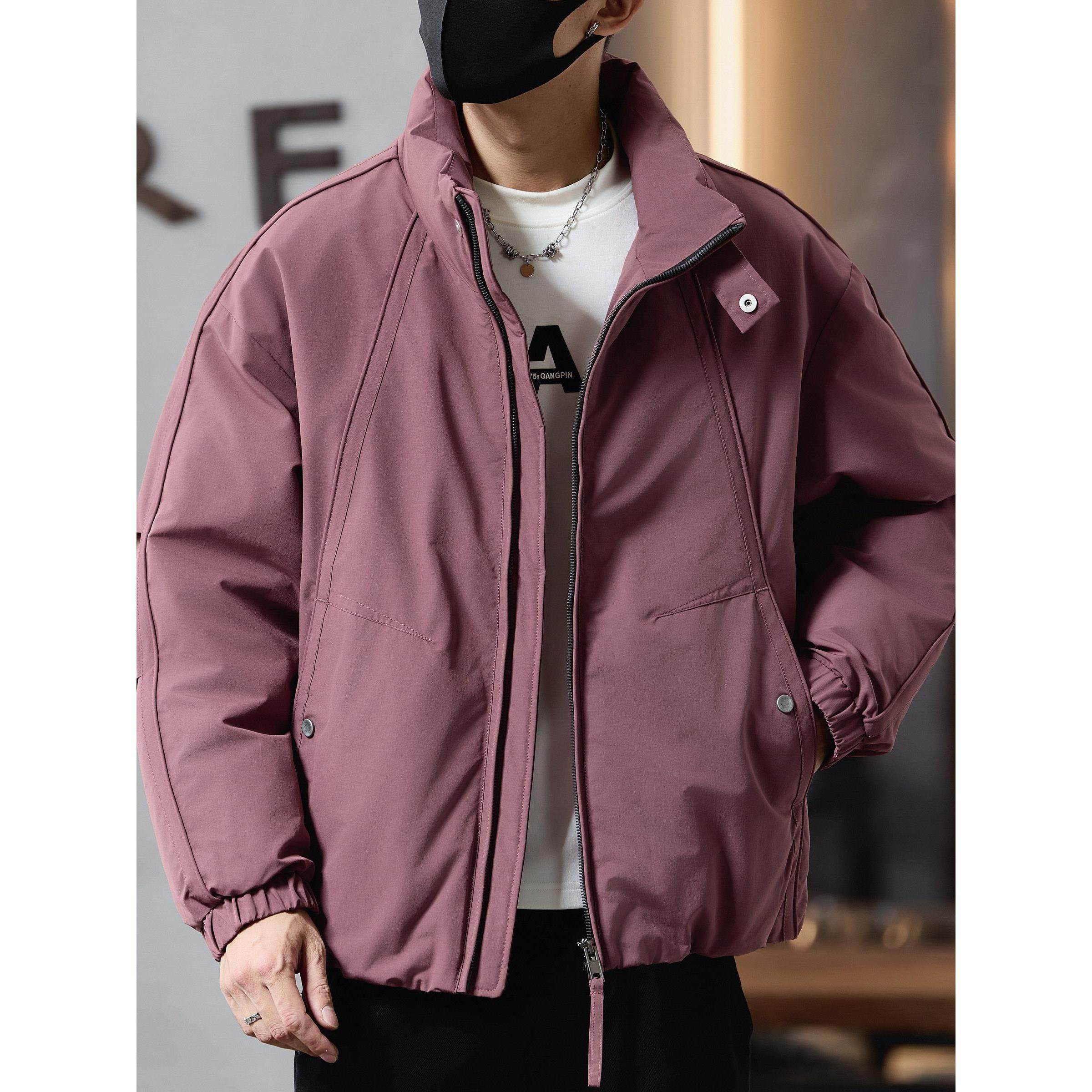 立领羽绒服男款冬季2025新款潮牌高级感轻薄外套男士冬装夹克上衣