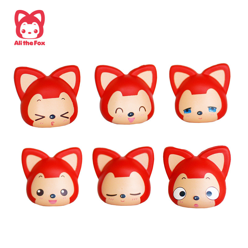 阿狸可爱表情动物款扭蛋公仔吸盘公仔装饰冰箱贴动漫周边卡通玩偶