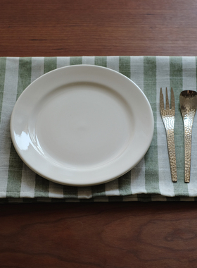 日式条纹布艺餐巾 乡村复古厨房巾茶巾餐垫 烘焙盖布隔热垫