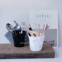 Simple design in northern Europe Danish style pen case storage case display ornament flower ware 1050