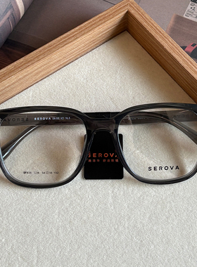施洛华眼镜玳瑁色小圆框镜架时尚百搭配度数防蓝光近视眼镜SF836