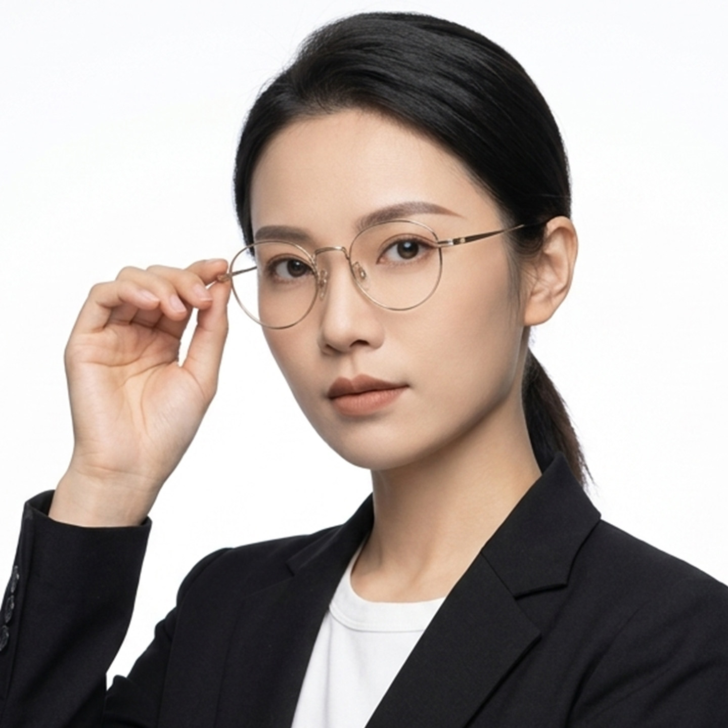 夏蒙眼镜复古圆框近视镜框超轻