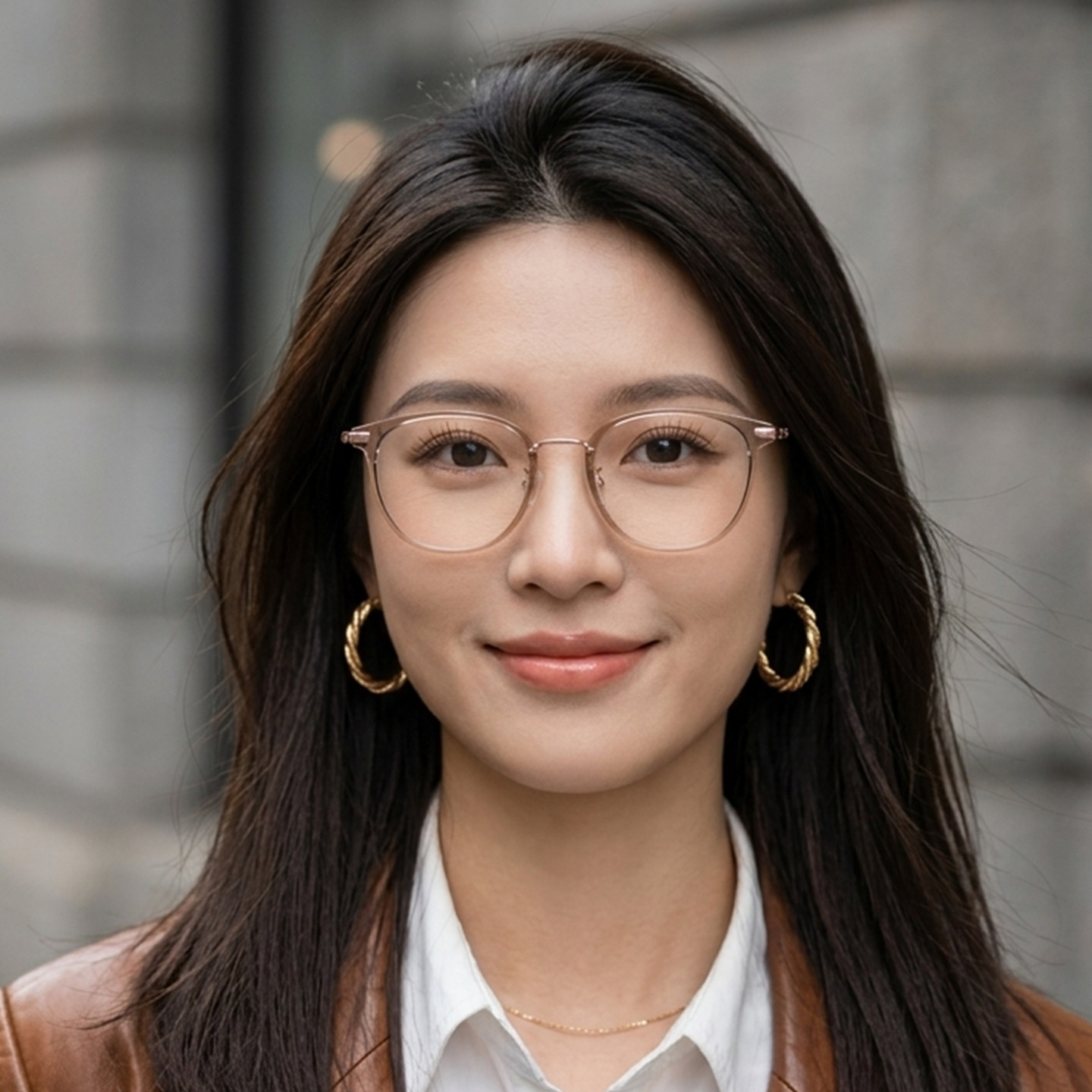 施洛华眼镜浅透色钛合金镜框