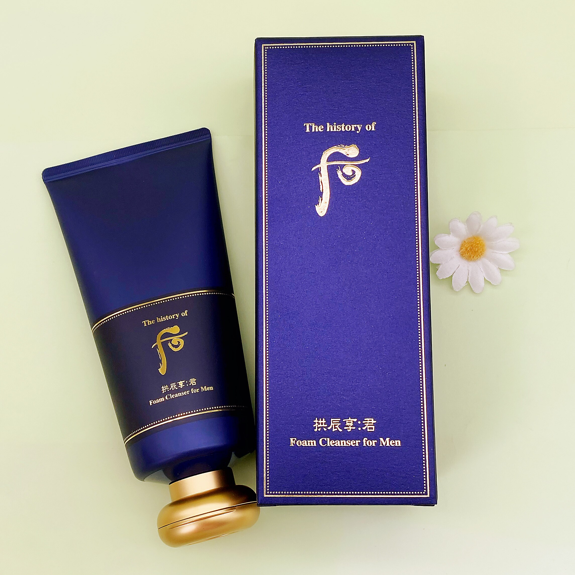 韩国原装正品whoo/后 拱辰享君男士洗面奶180ml泡沫洁面 新款清爽