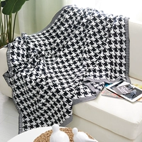 Cotton Dệt Chăn Chăn Văn phòng Napping Chăn Điều hòa Chăn Bắc Âu Sofa Chăn Mùa xuân Mùa hè Giải trí Chăn - Ném / Chăn chăn lông cừu pháp