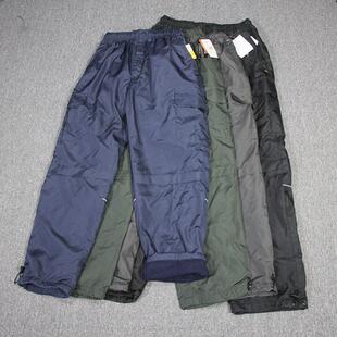 外贸日单秋冬男女加绒防风保暖多兜运动裤 户外登山直筒休闲束脚裤