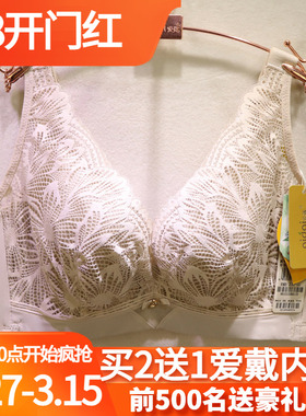 爱戴D6610软钢圈上托定型胸罩CDE杯超薄大胸显小收副乳调整型文胸