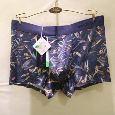 CM时尚印花莫代尔蚕丝内里男内裤