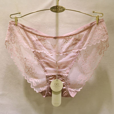 訫心三角低腰蕾丝女士内裤买4送1