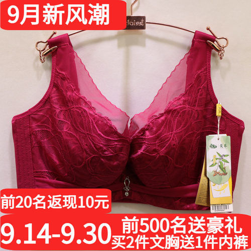 爱戴软钢圈显小全包调整型文胸