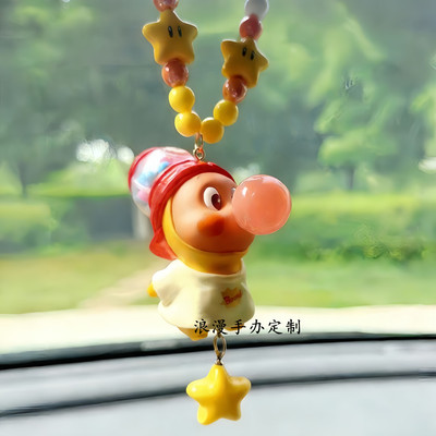 正版123!星星人系列汽车车载好物挂饰后视镜车挂件吊饰泡泡玛特