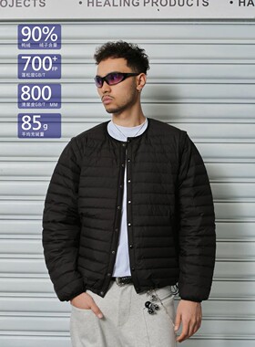 ComicTree C.t 25冬季排骨双领可拆卸黑色潮流90白鸭绒羽绒服内胆