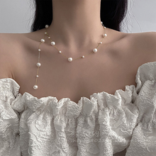 戴法多变~纯欲风纯银珍珠项链女ins轻奢小众设计锁骨链高级感颈链
